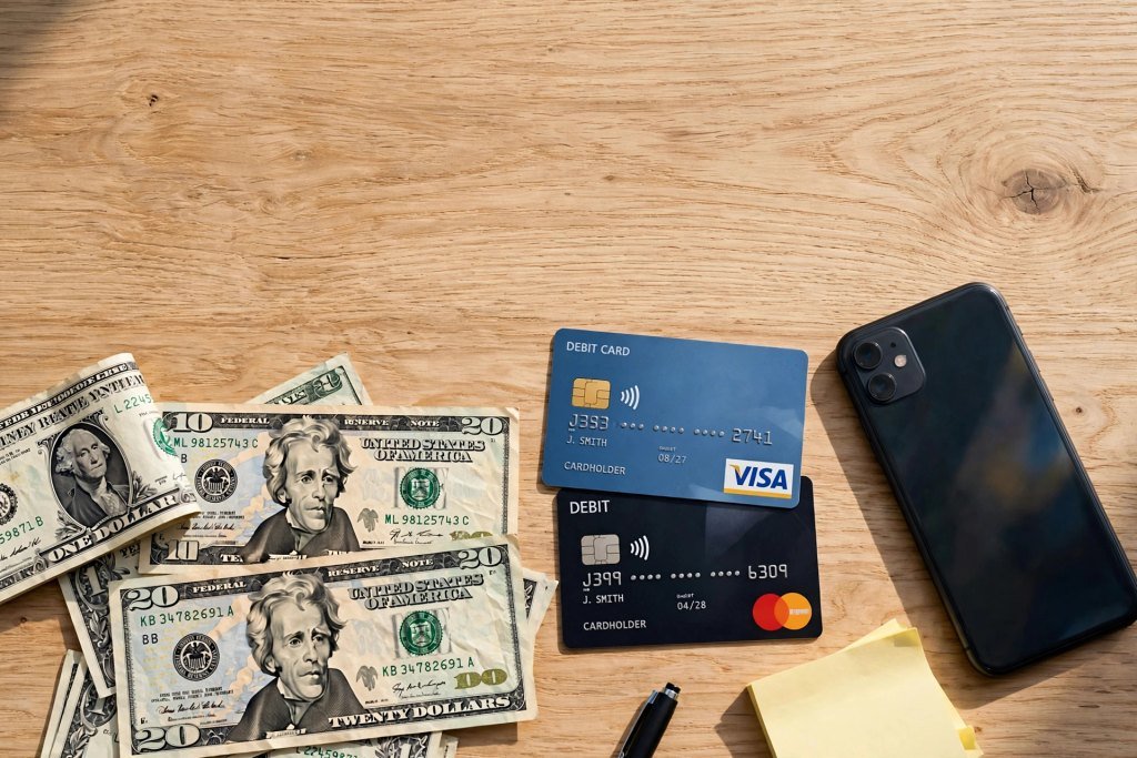 fintech banks cash bonus dollars debit cards smartphone